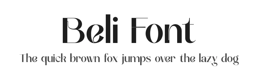 Beli Font by zaain type — Sans Serif Font
