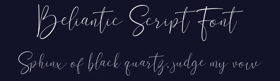 Beliantic Script Font by Hoperative Design — Script Handwritten Font — thumbnail 2