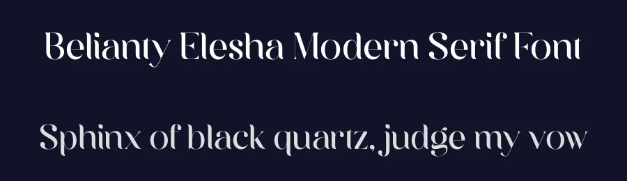 Belianty Elesha Modern Serif Font by Storytype — Decorative Font — thumbnail 2