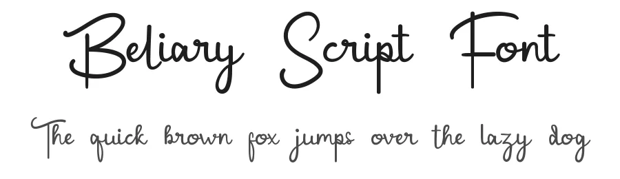 Beliary Script Font by RaisProject — Script Handwritten Font