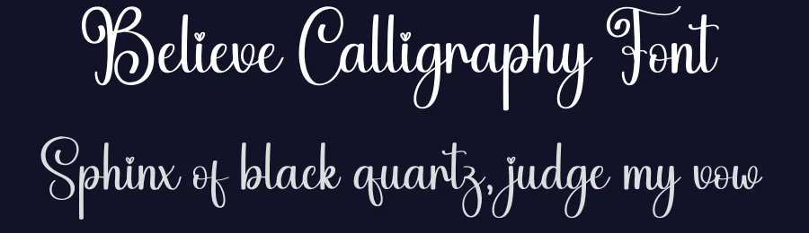 Believe Calligraphy Font by creativeletter — Script Handwritten Font — thumbnail 2