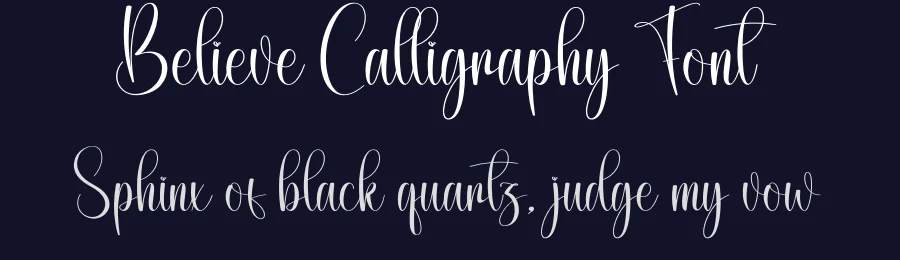 Believe Calligraphy Font by creativeletter — Script Handwritten Font — thumbnail 2