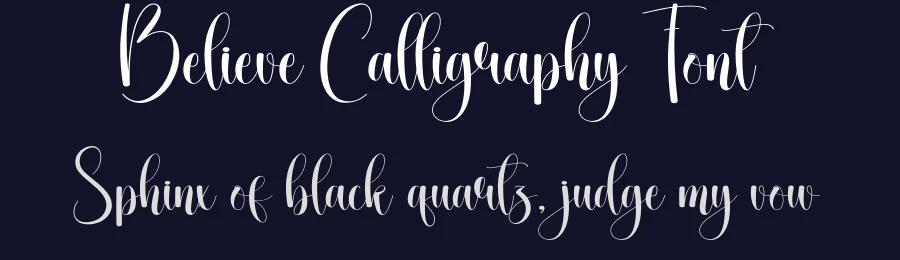 Believe Calligraphy Font by creativeletter — Script Handwritten Font — thumbnail 2