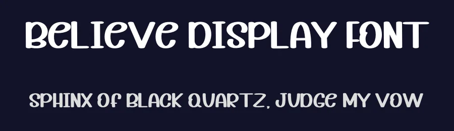 Believe Display Font by inermediaSTUDIO — Display Font — thumbnail 2