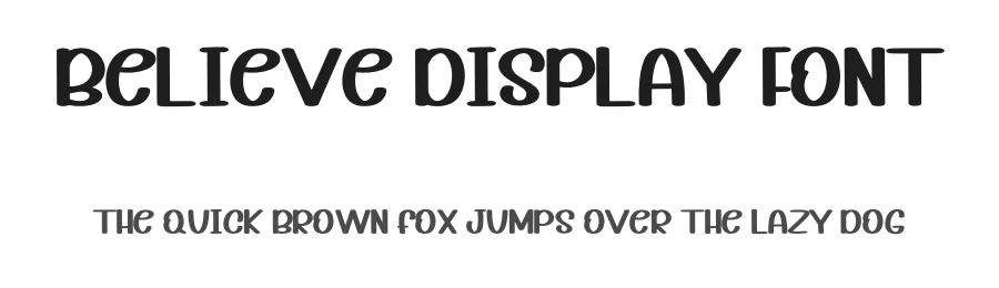 Believe Display Font by inermediaSTUDIO — Display Font