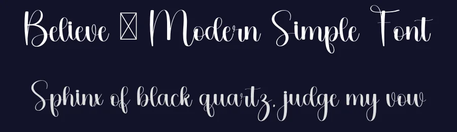 Believe – Modern Simple Font by freshtypeink — Script Handwritten Font — thumbnail 2