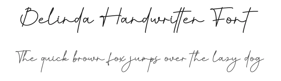 Belinda Handwritten Font by creativeletter — Script Handwritten Font