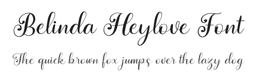 Belinda Heylove Font by perspectype — Script Handwritten Font
