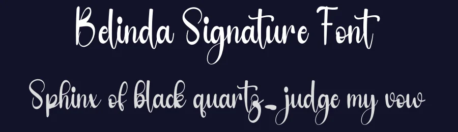 Belinda Signature Font by freshtypeink — Script Handwritten Font — thumbnail 2
