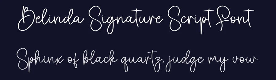 Belinda Signature Script Font by creativeletter — Script Handwritten Font — thumbnail 2