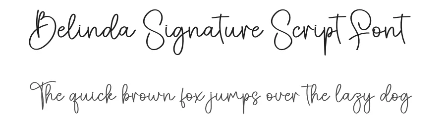 Belinda Signature Script Font by creativeletter — Script Handwritten Font