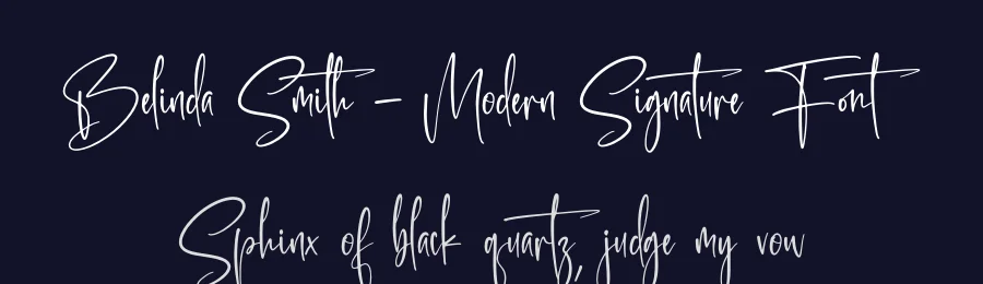 Belinda Smith – Modern Signature Font by letternity — Script Handwritten Font — thumbnail 2