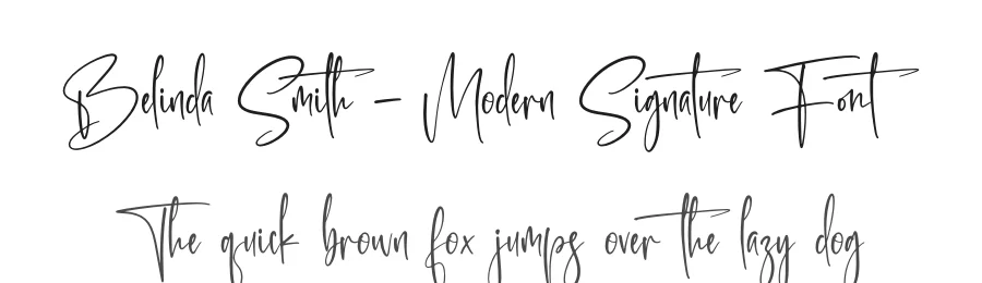 Belinda Smith β Modern Signature Font by letternity β Script Handwritten Font