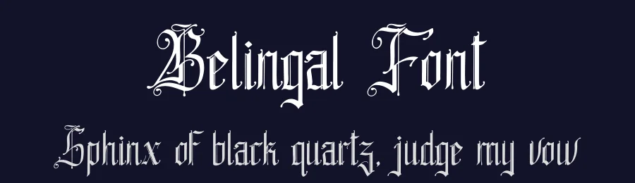 Belingal Font by Denustudios — Blackletter Font — thumbnail 2