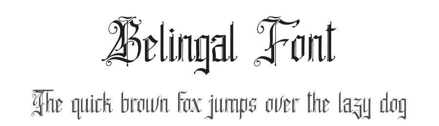 Belingal Font by Denustudios — Blackletter Font
