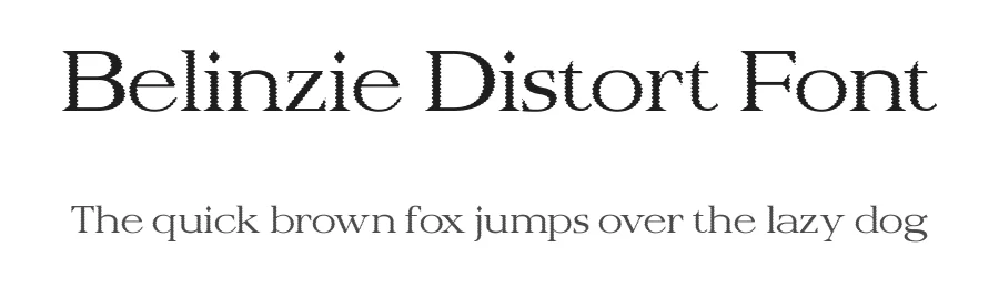 Belinzie Distort Font by craftsupplyco — Display Font