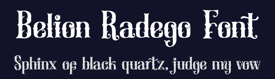 Belion Radego Font by Denustudios — Blackletter Font — thumbnail 2