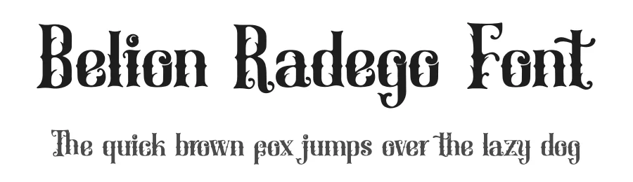 Belion Radego Font by Denustudios — Blackletter Font