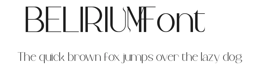 Belirium Font by VinType — Display Font