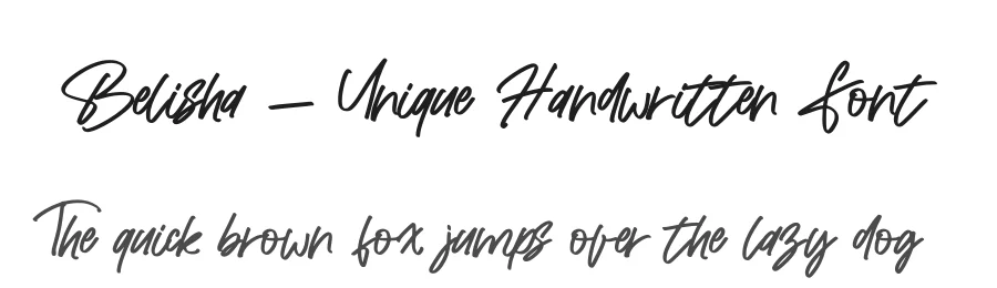 Belisha – Unique Handwritten Font by letterenastudios — Script Handwritten Font