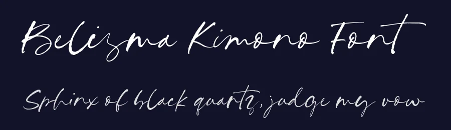 Belisma Kimono Font by Timur type — Script Handwritten Font — thumbnail 2