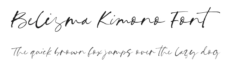 Belisma Kimono Font by Timur type — Script Handwritten Font