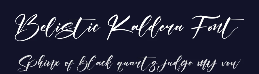 Belistic Kaldera Font by letternity — Script Handwritten Font — thumbnail 2