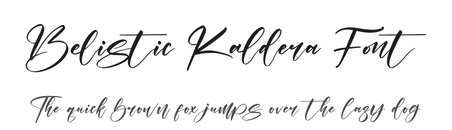 Belistic Kaldera Font by letternity — Script Handwritten Font