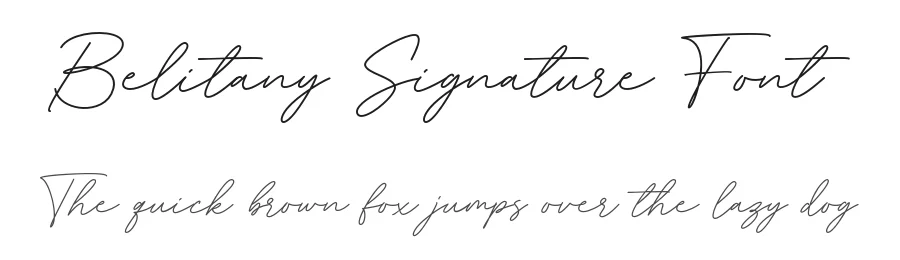 Belitany Signature Font by Typebae — Script Handwritten Font