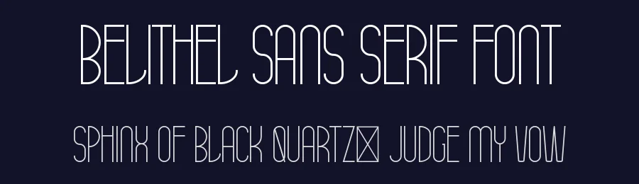 Belithel Sans Serif Font by RaisProject — Sans Serif Font — thumbnail 2