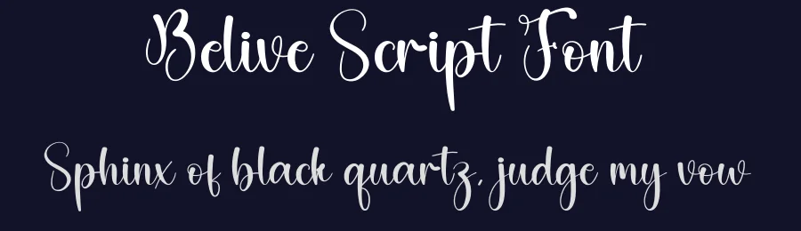Belive Script Font by creativeletter — Script Handwritten Font — thumbnail 2