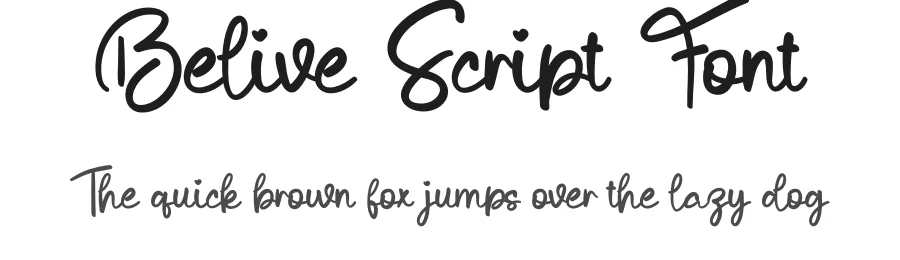 Belive Script Font by creativeletter — Script Handwritten Font