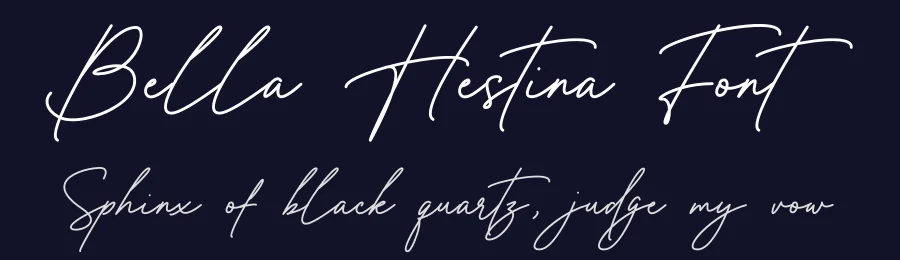 Bella Hestina Font by Rantautype — Script Handwritten Font — thumbnail 2