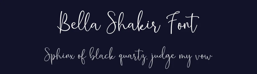 Bella Shakir Font by BeauTypes — Script Handwritten Font — thumbnail 2