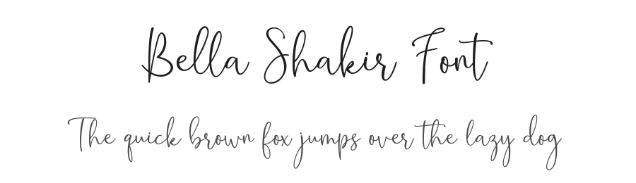 Bella Shakir Font by BeauTypes — Script Handwritten Font