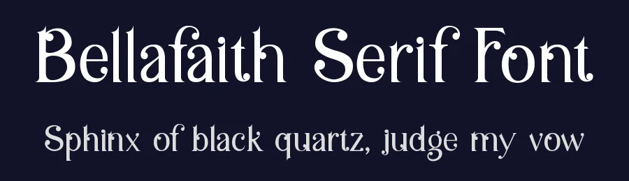 Bellafaith Serif Font by Rantautype — Serif Font — thumbnail 2