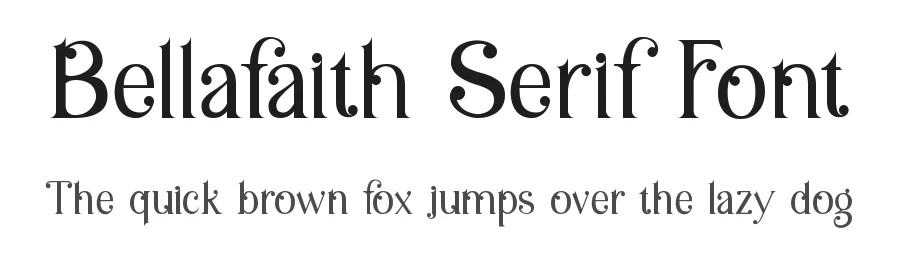 Bellafaith Serif Font by Rantautype — Serif Font