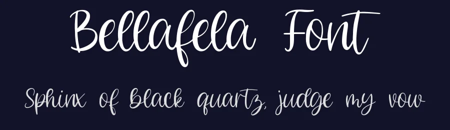 Bellafela Font by qwrtype — Script Handwritten Font — thumbnail 2