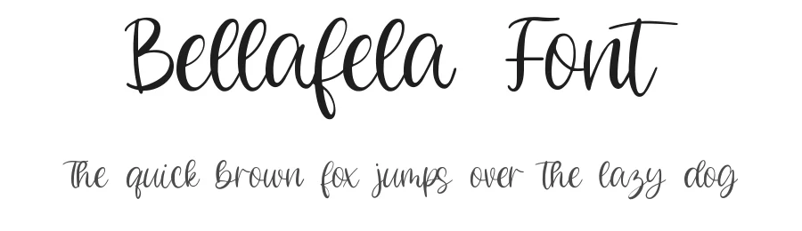 Bellafela Font by qwrtype — Script Handwritten Font