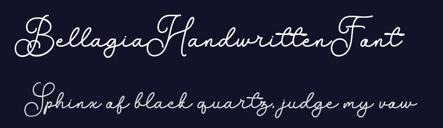 Bellagia Handwritten Font by [email protected] — Script Handwritten Font — thumbnail 2