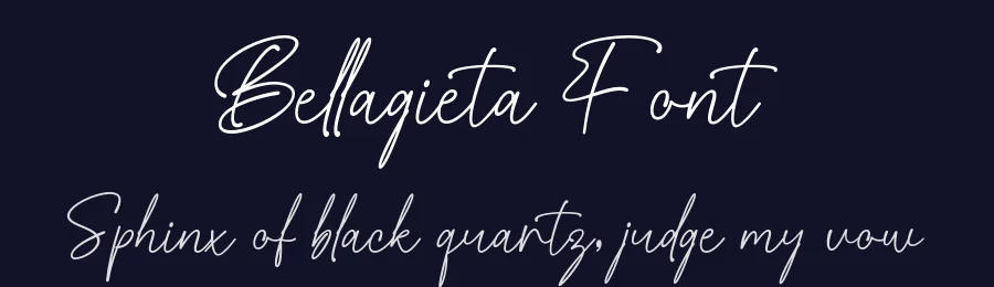 Bellagieta Font by imiftype — Script Handwritten Font — thumbnail 2