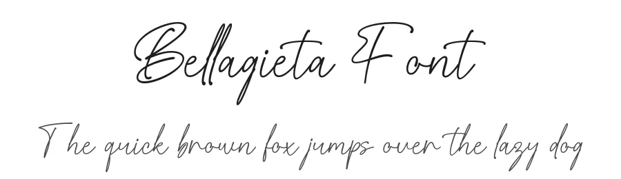 Bellagieta Font by imiftype — Script Handwritten Font