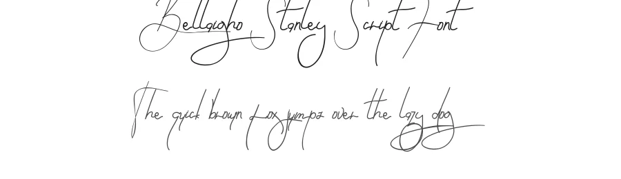 Bellaigho Stanley Script Font by edricstudio — Script Handwritten Font