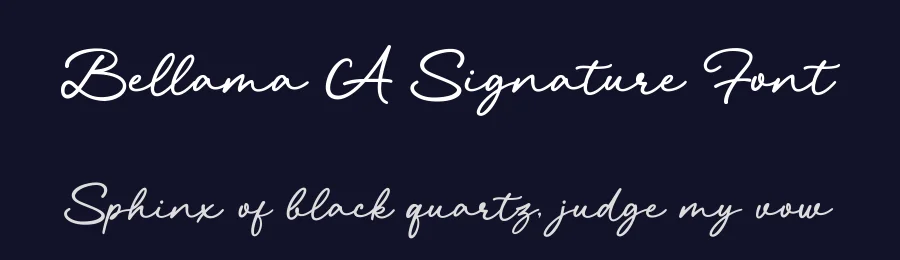 Bellama A Signature Font by Basnistudio — Script Handwritten Font — thumbnail 2