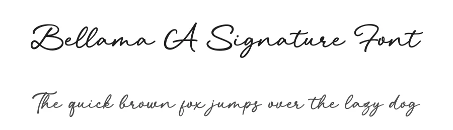 Bellama A Signature Font by Basnistudio — Script Handwritten Font