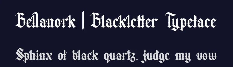 Bellanork | Blackletter Typeface by Denustudios — Blackletter Font — thumbnail 2