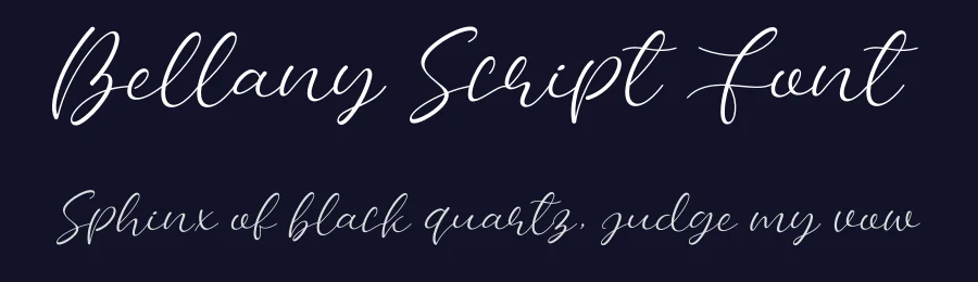 Bellany Script Font by singapur21 — Script Handwritten Font — thumbnail 2