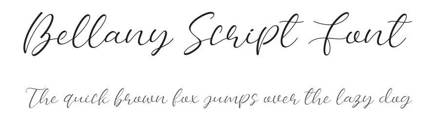 Bellany Script Font by singapur21 — Script Handwritten Font