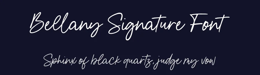 Bellany Signature Font by metafontsy — Script Handwritten Font — thumbnail 2