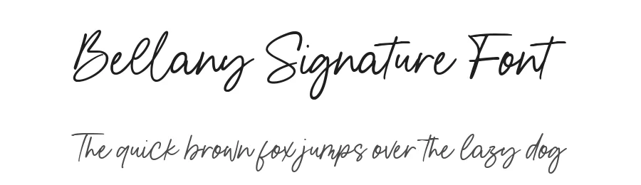 Bellany Signature Font by metafontsy — Script Handwritten Font